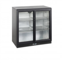 TEFCOLD BA26S Minibar prosklené posuvné dveře, černá 